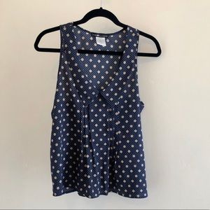 Polka Dot Blouse With Collar